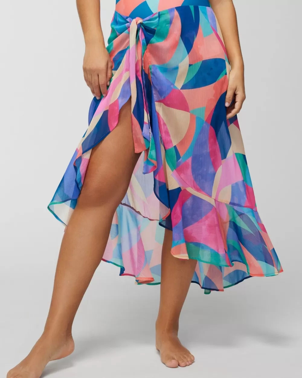 Soma Beyond Full Circle Chiffon Ruffle Pareo< Coverups & Accessories | Swim Bottoms