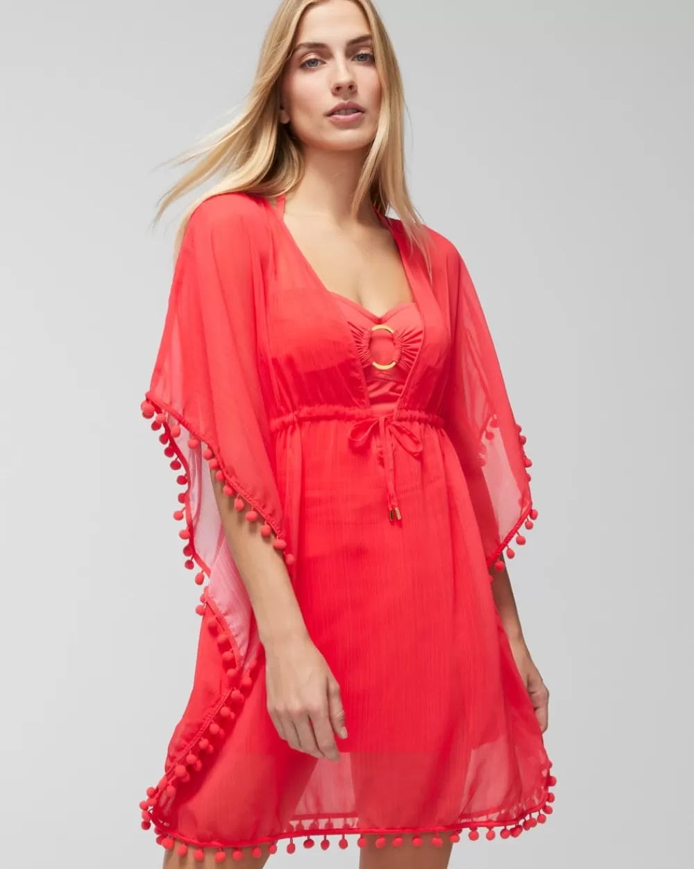 Soma Bleu Rod Gypset Chiffon Caftan< Coverups & Accessories | Swim Bottoms