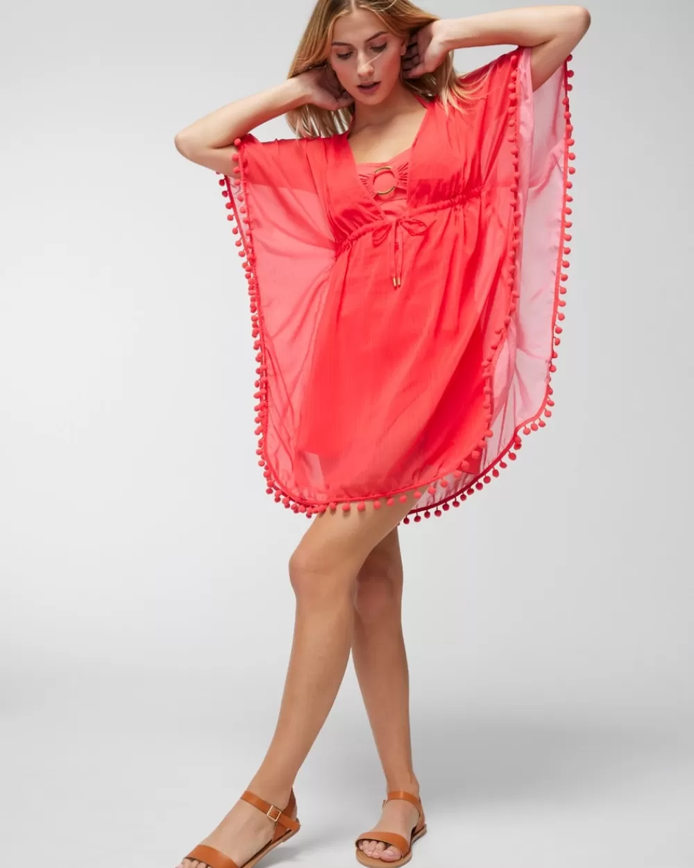 Soma Bleu Rod Gypset Chiffon Caftan< Coverups & Accessories | Swim Bottoms