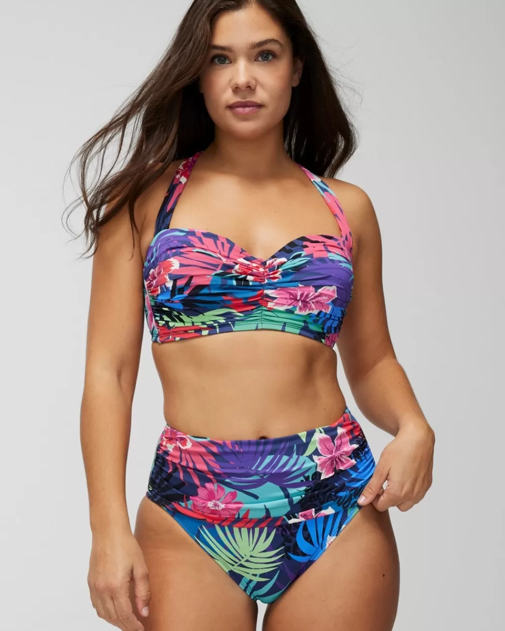 Soma Bleu Rod Hawaiian Punch High-Waist Swim Bottoms< Swim Bottoms | Swim Tops