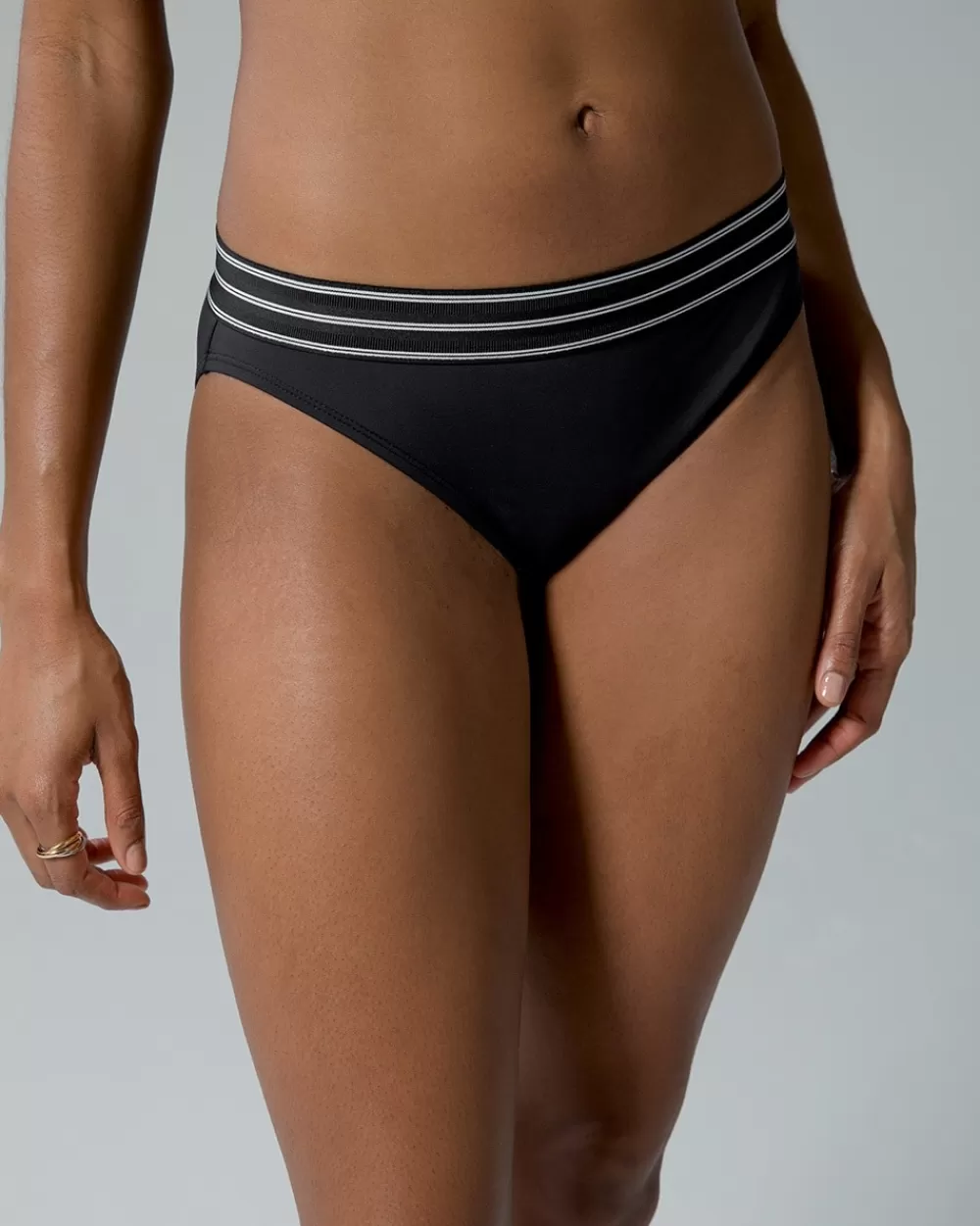 Soma Bleu Rod Off Grid Mesh Trim Hipster Bottom< Swim Bottoms | Swim Tops