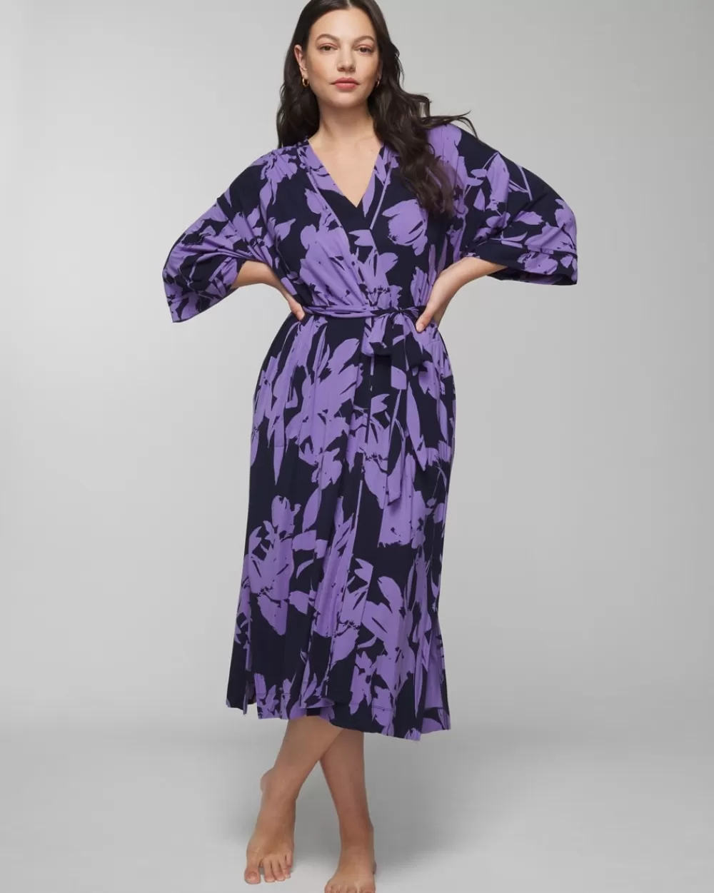 Soma Cool Nights Long Robe< Slippers & Accessories | Robes