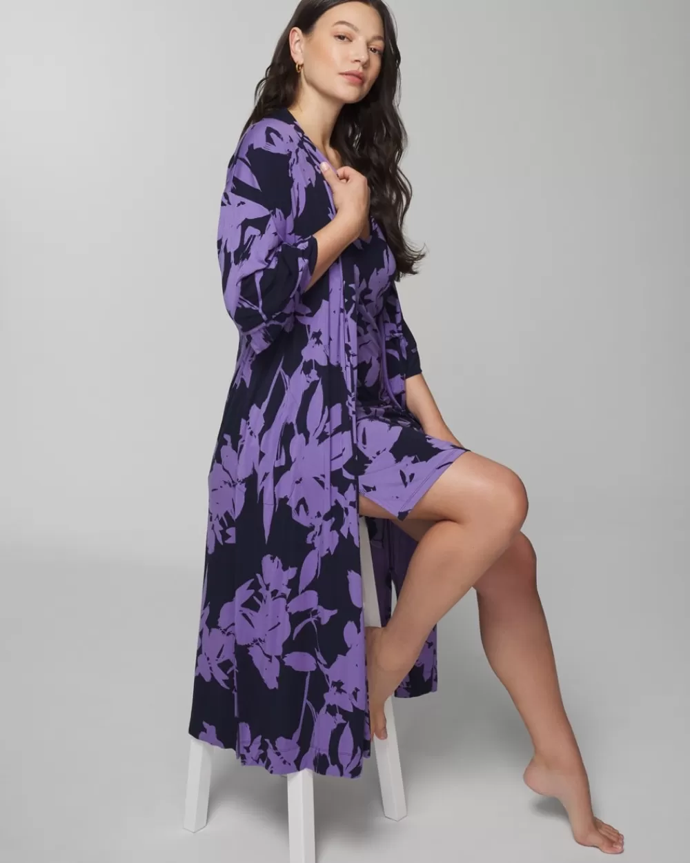 Soma Cool Nights Long Robe< Slippers & Accessories | Robes