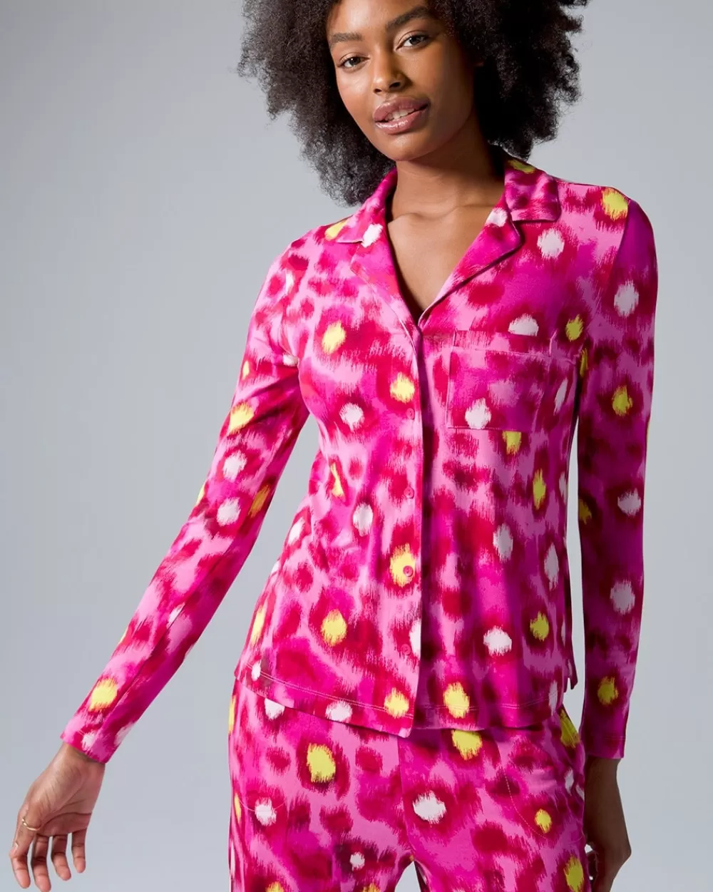 Soma Cool Nights Long Sleeve Notch Collar< Mix & Match Pajamas