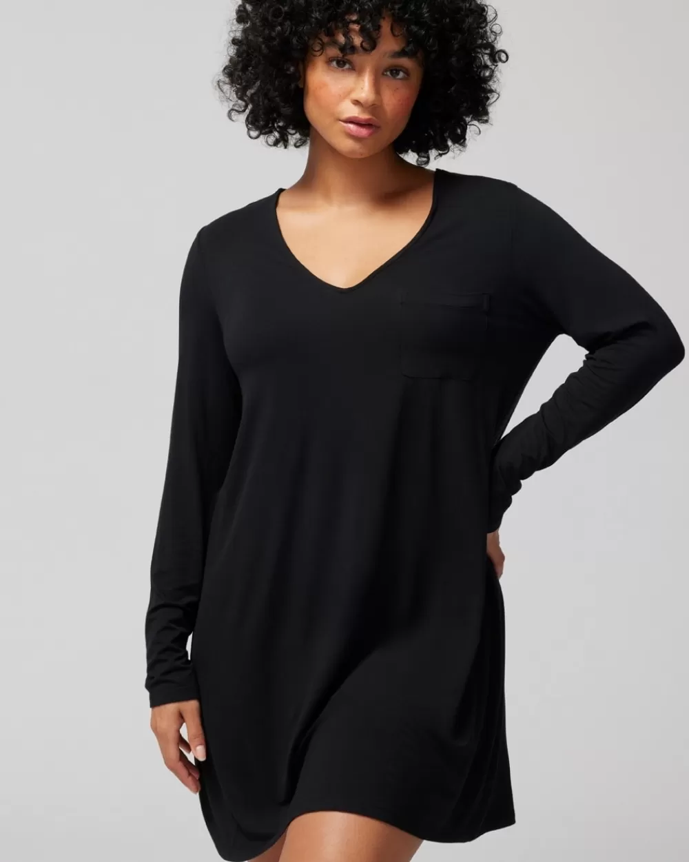 Soma Cool Nights Long-Sleeve Sleepshirt< Nightgowns & Chemises | Sleepshirts