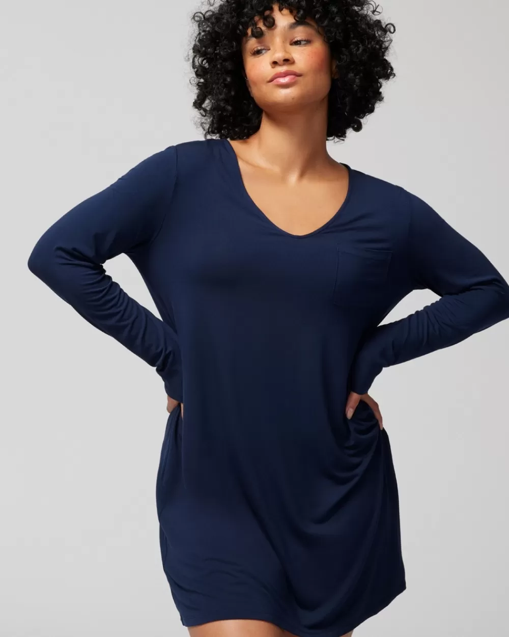 Soma Cool Nights Long-Sleeve Sleepshirt< Nightgowns & Chemises | Sleepshirts