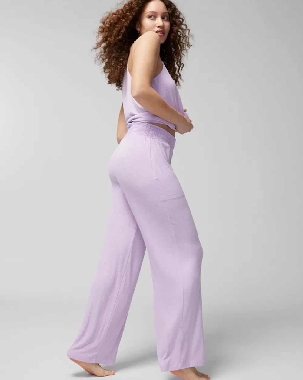 Soma Cool Nights Pointelle Wide-Leg Pants< Mix & Match Pajamas