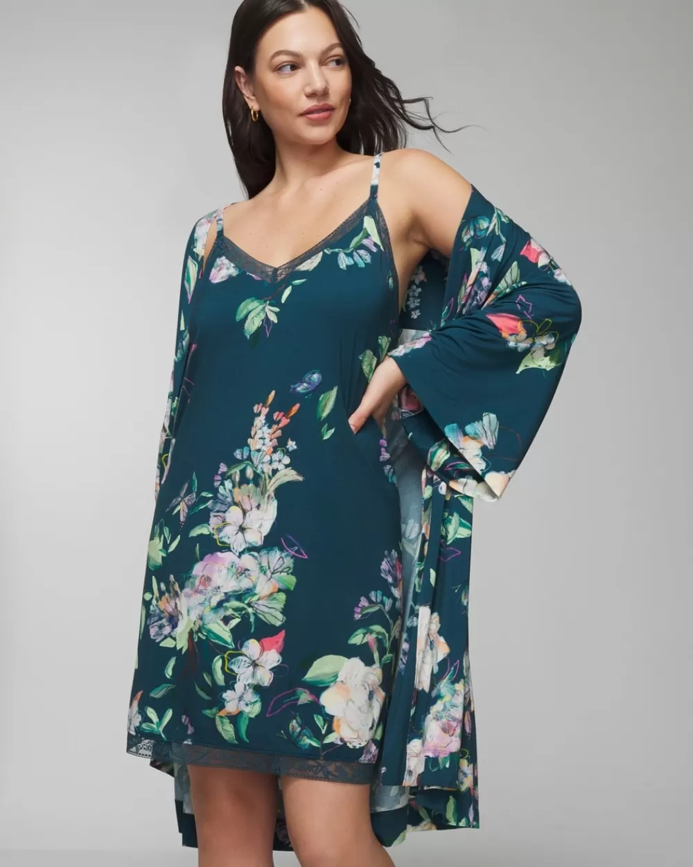 Soma Cool Nights Short Robe< Pajama Tops | Matching Sets & Separates