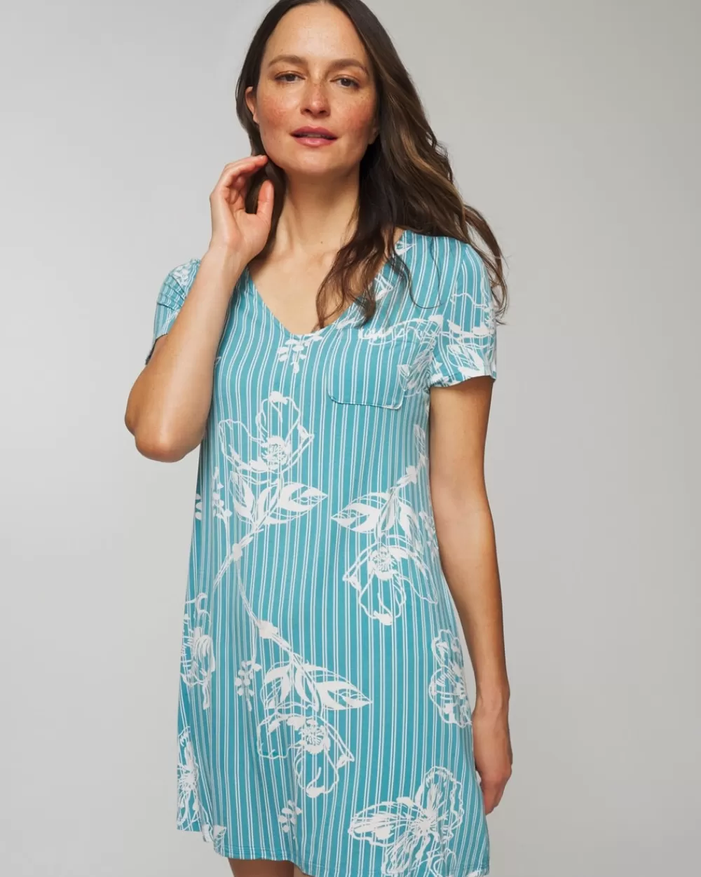 Soma Cool Nights Short-Sleeve Sleepshirt< Nightgowns & Chemises | Sleepshirts