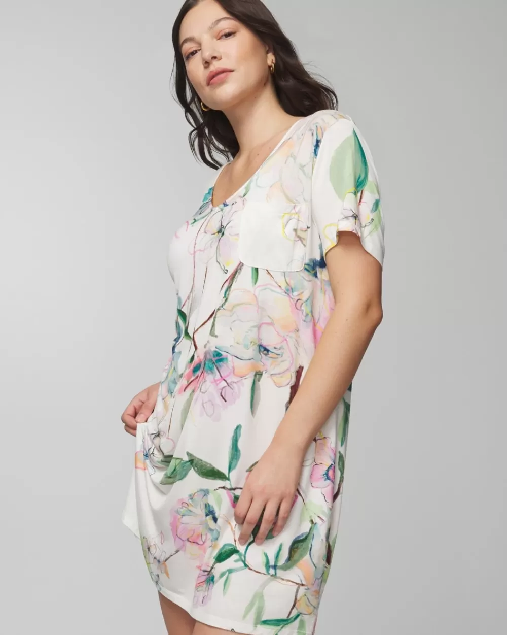 Soma Cool Nights Short-Sleeve Sleepshirt< Nightgowns & Chemises | Sleepshirts