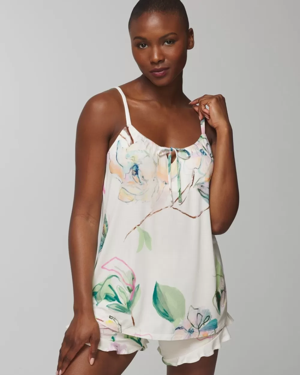 Soma Cool Nights Tie-Front Cami< Pajama Tops | Matching Sets & Separates