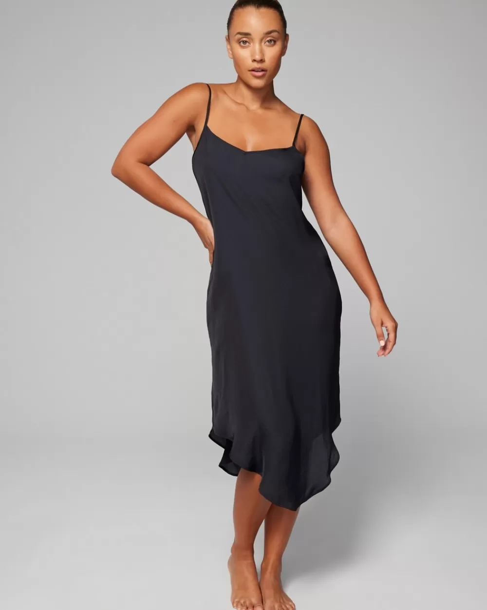 Soma Crinkle Satin Midi Gown< Robes | Nightgowns & Chemises