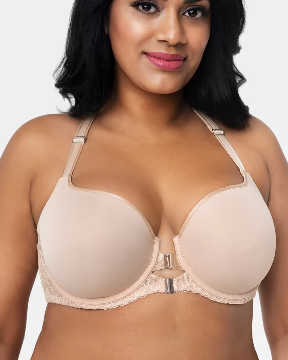 Soma Curvy Couture Tulip Front Close T Shirt Bra< Bras