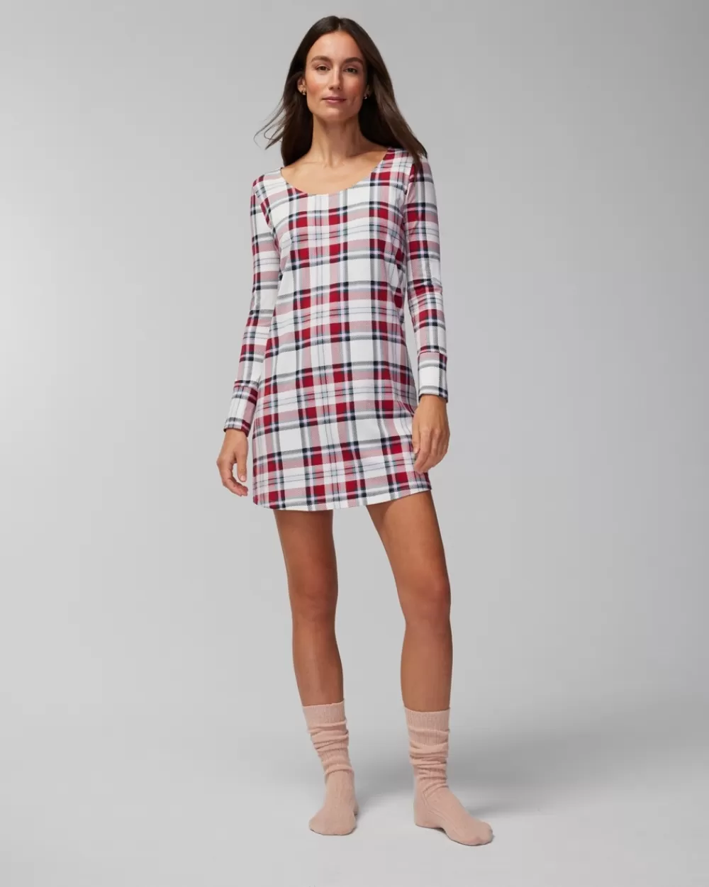 Soma Embraceable Long-Sleeve Sleepshirt< Nightgowns & Chemises | Sleepshirts