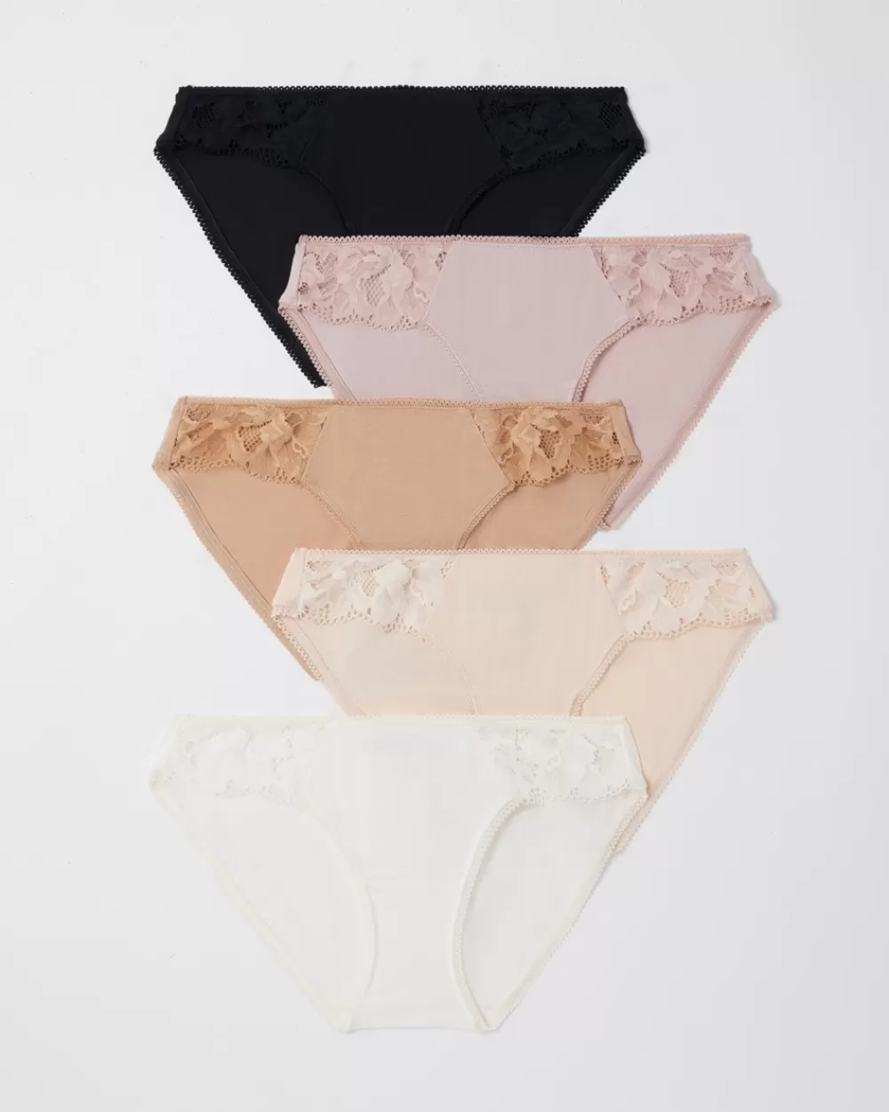 Soma Embraceable Signature Lace Bikini 5 Pack< Embraceable