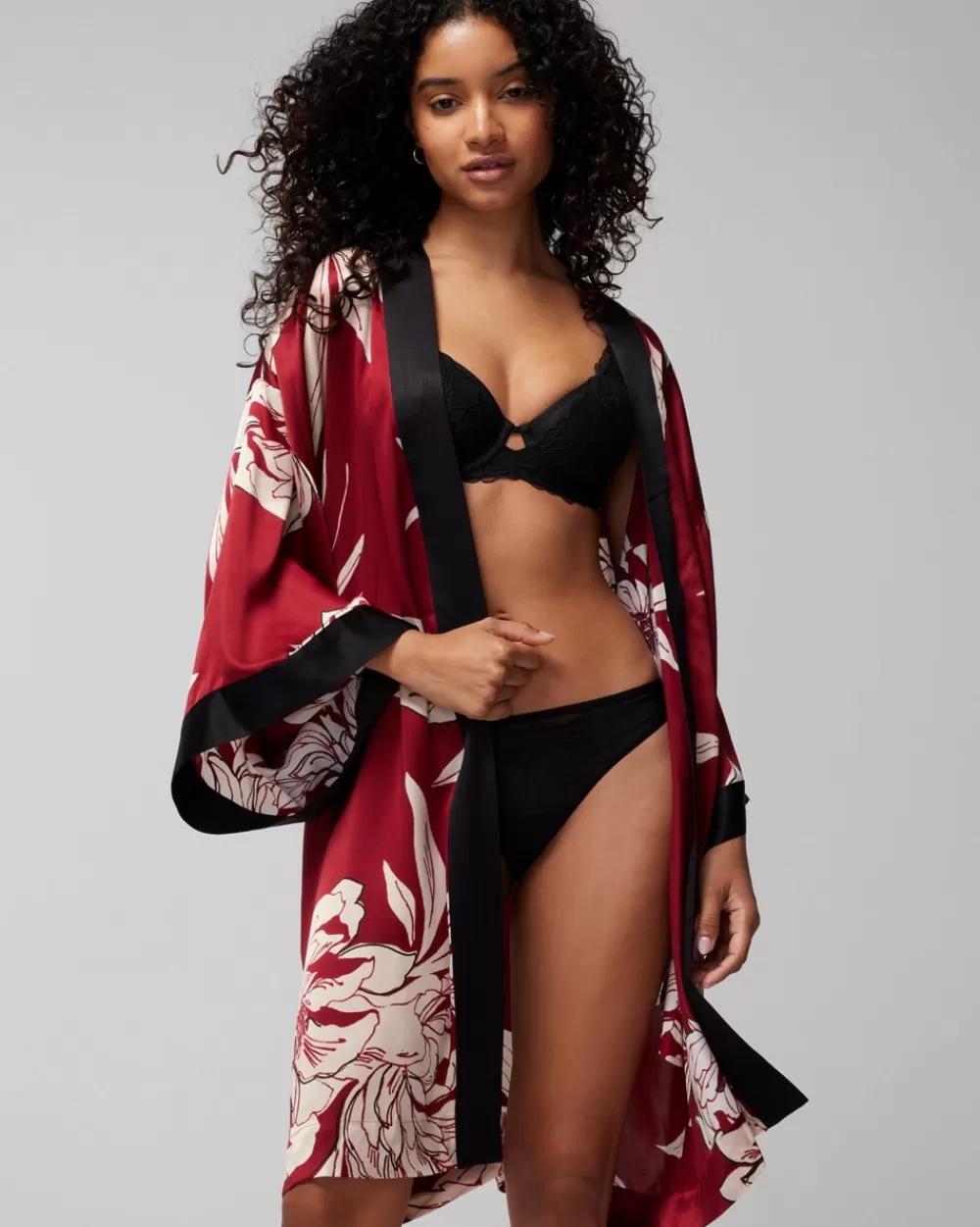 Soma Luxe Silk Short Robe< Slippers & Accessories | Robes