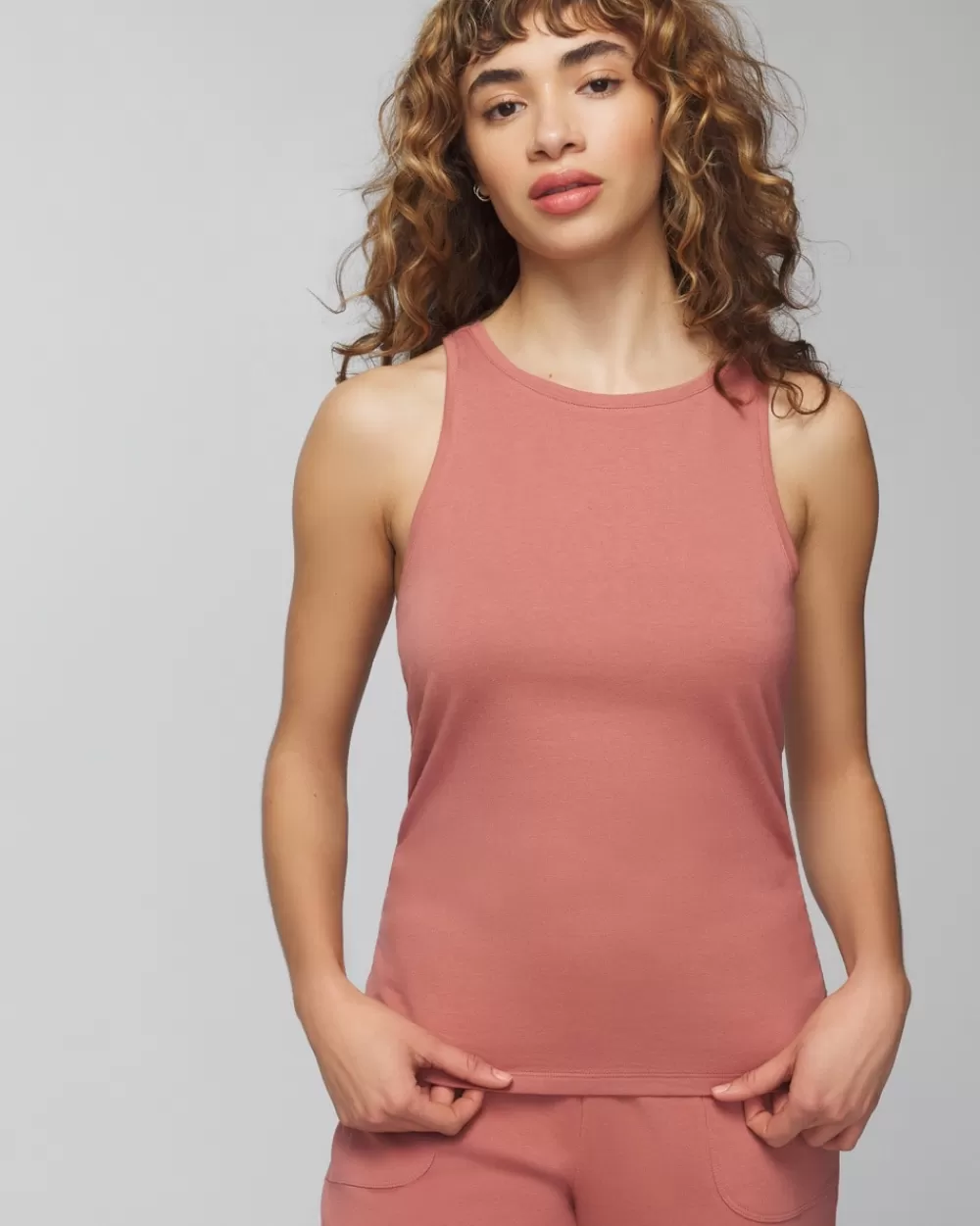 Soma Most-Loved Cotton Shirred Side Tank< Pajama Tops | Matching Sets & Separates