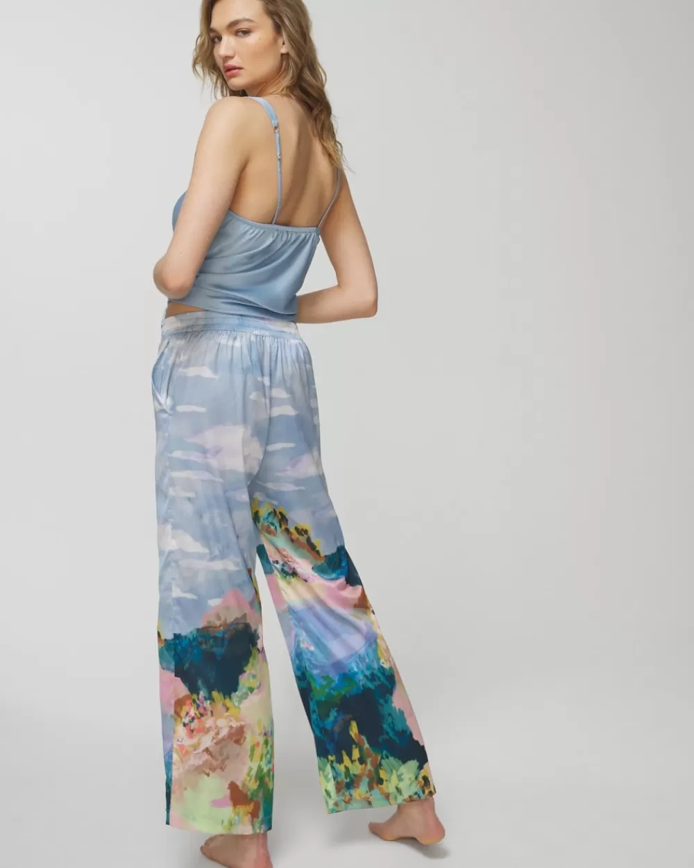 Soma Satin Ankle Pants< Sleepshirts | Pajama Bottoms