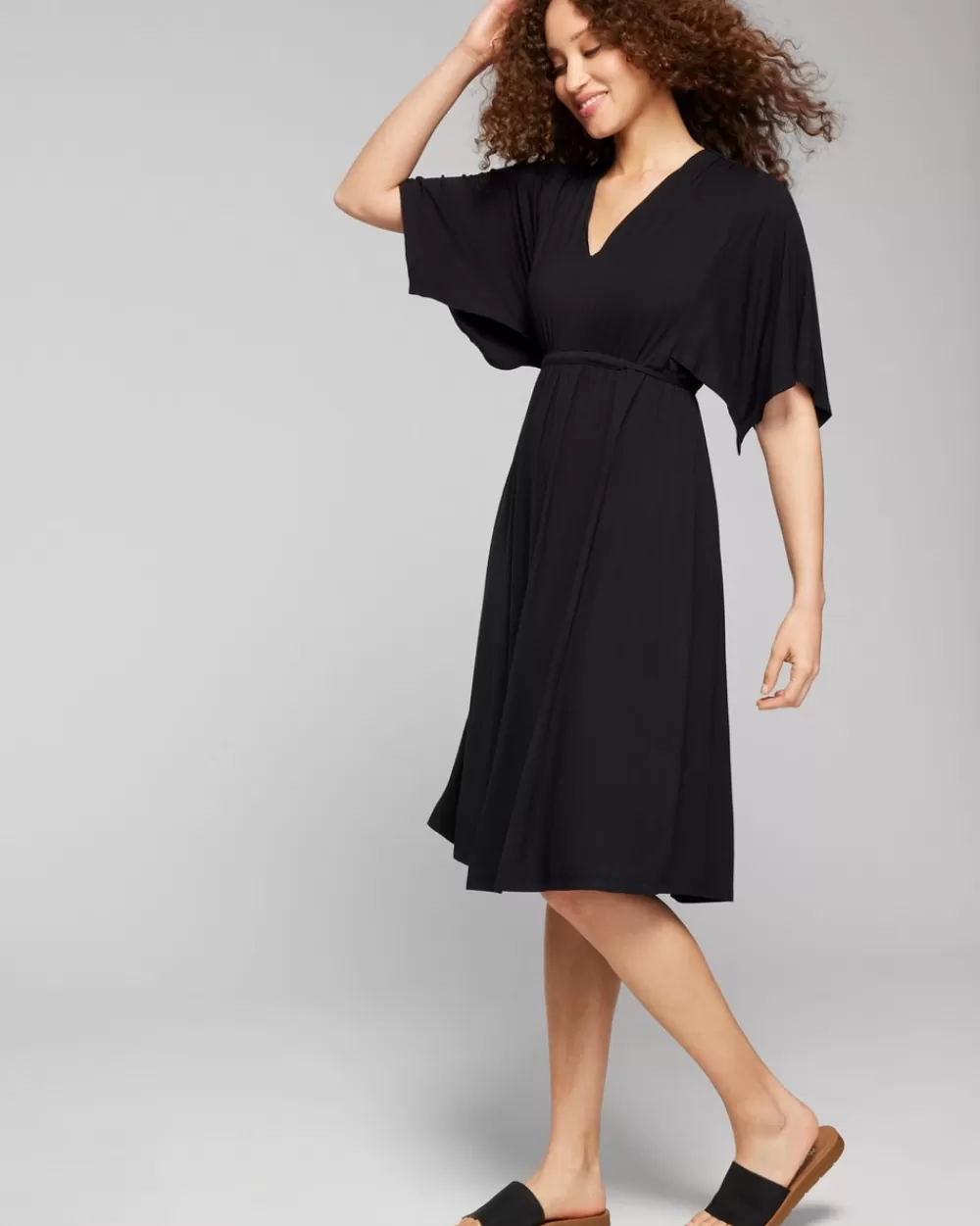 Soma Soft Jersey Caftan Short Bra Dress< Short Dresses | Midi Dresses