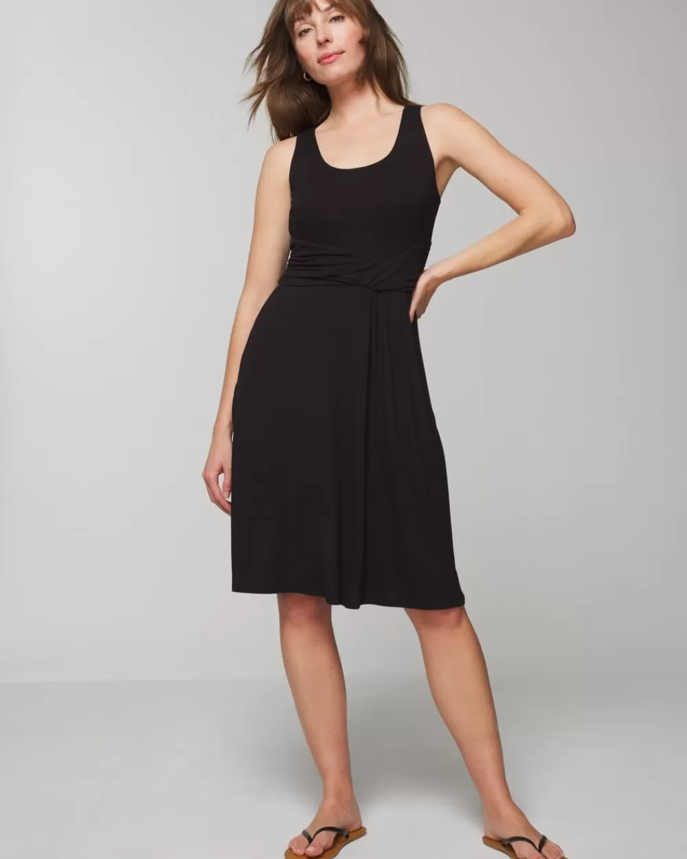 Soma Soft Jersey Draped Empire Short Bra Dress< Short Dresses | Midi Dresses