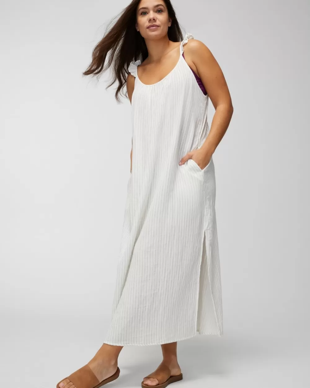 Soma Swim Flutter-Sleeve Cover-Up Dress< Coverups & Accessories | Swim Bottoms