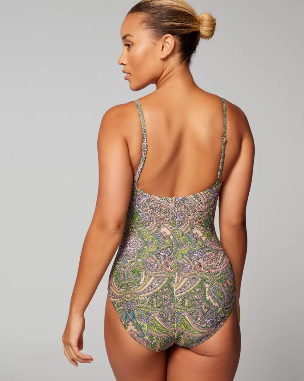 Soma Swim Twist-Front Keyhole One-Piece< One Piece Suits | Short Dresses