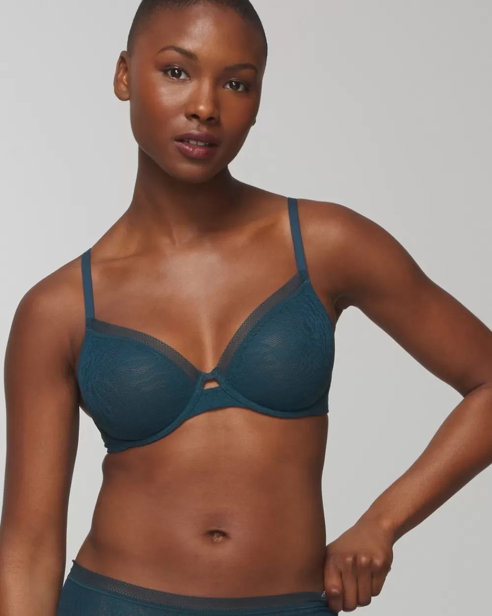 Soma Unlined Lace Perfect Coverage Bra< Lingerie