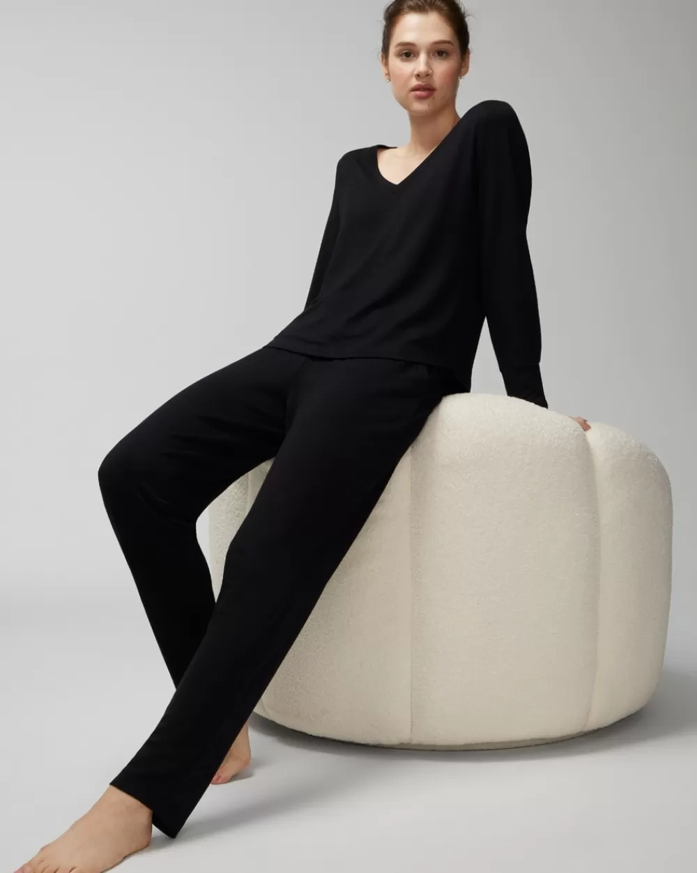 Soma Sunday Long-Sleeve V-Neck Set< LOUNGE & SPORT