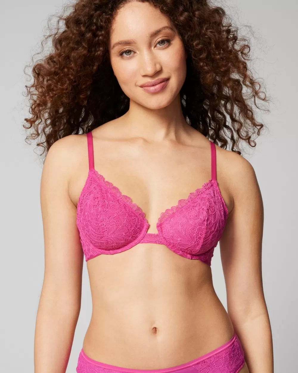 Soma Unlined Lace Plunge Bra< Lingerie