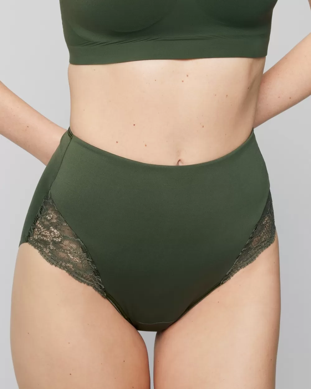 Soma Vanishing Tummy Retro Brief with Lace< Embraceable | Vanishing