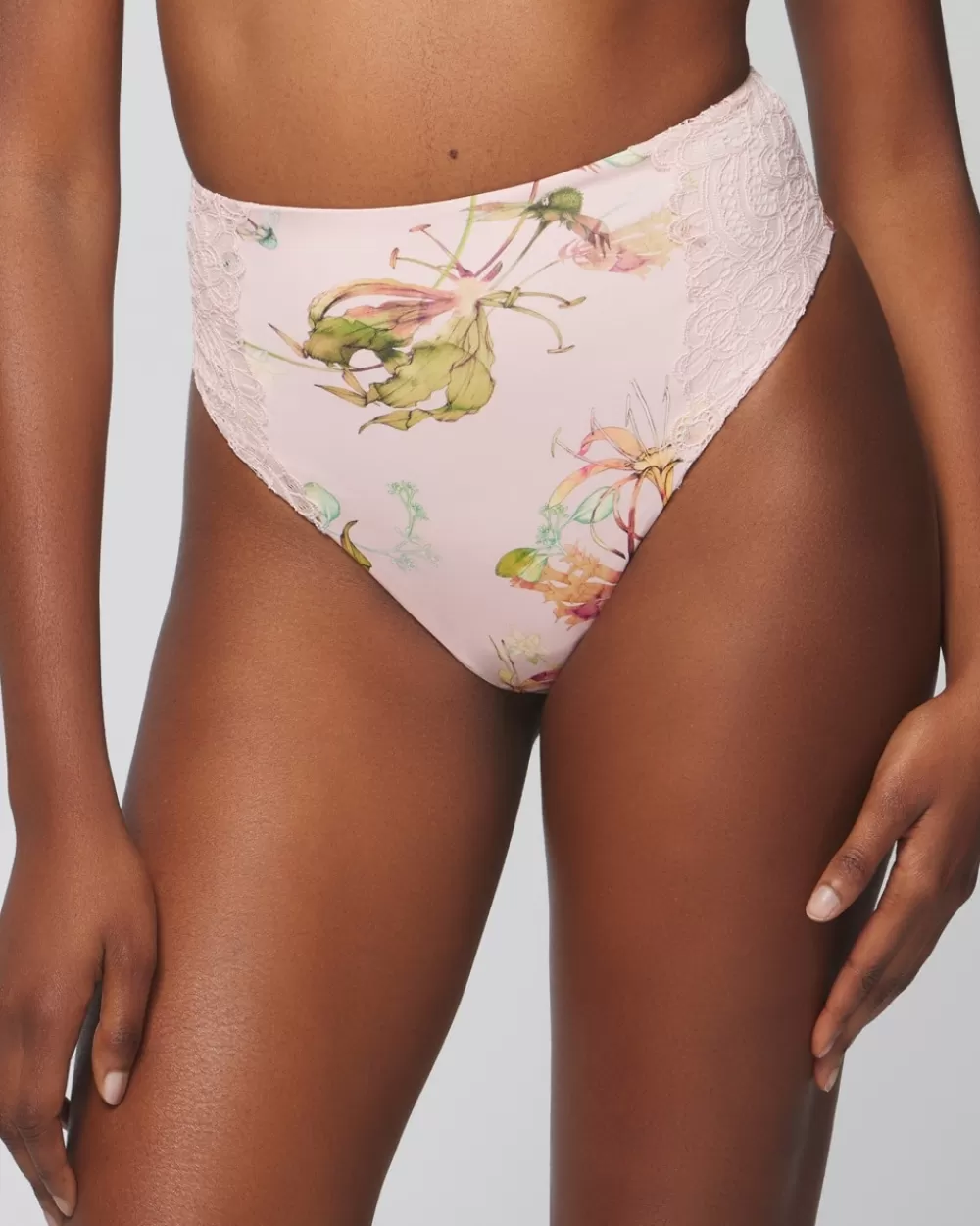 Soma Vanishing Tummy Retro Thong With Lace< 5 for $39 | Buy 3 Get 2 Free