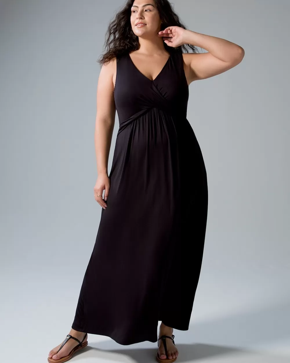 Soma V-neck Twist Maxi Bra Dress< Long Dresses | LOUNGE & SPORT