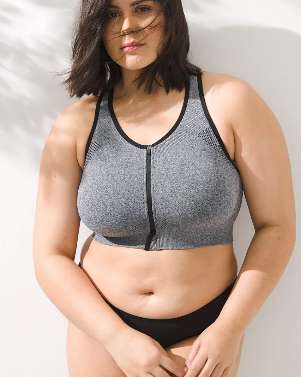 Soma Zip Front Sport Bra< Bras